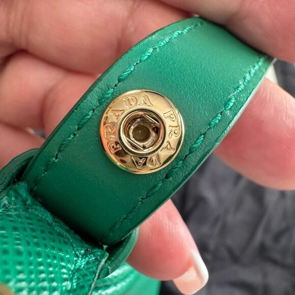 PRADA Green Saffiano Leather Re-Edition Mini Bag - Picture 9 of 13
